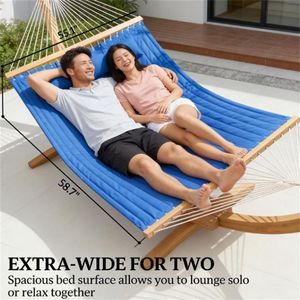 Double Outdoor <b>Hammock</b> Swing-for Relaxation and Leisure - Product Image 2
