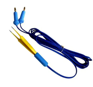 Forceps bipolaires manuels en acier inoxydable avec pointe et revêtement antiadhésifs, conception à baïonnette pour la chirurgie neurologique et cardiaque - Product Image 5