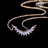 Collier en moissanite argentée de qualité supérieure pour femmes, accessoire de mode pour mariages, festivals et usage quotidien au bureau