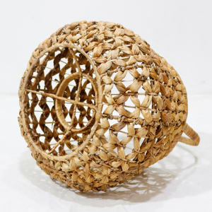 Marco de linterna de ratán de bambú hecho a mano ecológico, colgante decorativo rústico para exteriores para decoración del hogar - Product Image 6