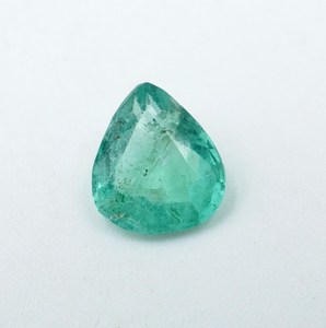 HAYAAT GEMS Esmeralda Zambiana de 0.70ct, Corte Pera Facetado (Corte Esmeralda), Verde (7X6X3MM) para Joyería - Product Image 2