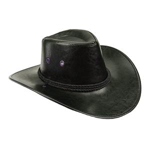 Chapeaux de cowboy en cuir ajustables avec logo personnalisé, style chapeau de cowboy, pour l'équitation, pour hommes - Product Image 2
