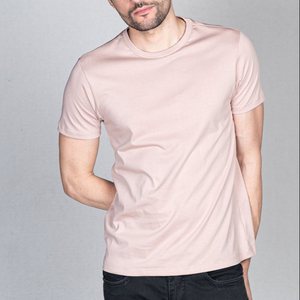 Best Quality Pink 100% Bamboo Knitted T-<b>Shirt</b> Solid <b>Colour</b> Plus Size for Men and Women - Product Image 2