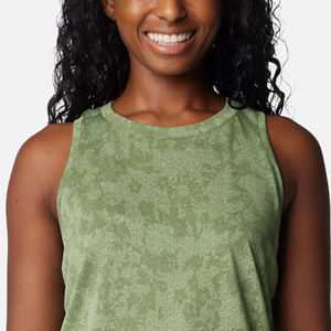 Women's Custom Front Eco-Friendly Quick Dry Summer Sporty Crew Neck <b>Knitted</b> <b>Tank</b> <b>Tops</b> Breathable Lightweight 100% Polyester - Product Image 6