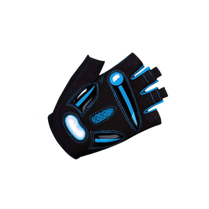 Gants de cyclisme sans doigts noirs et bleus, respirants, demi-doigts, pour hommes et femmes, ajustement universel - Product Image 5