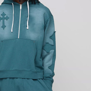 Custom Men Streetwear Tracksuit Set Professional Sportswear Solid Heavyweight Gym Fitness Durable Breathable <b>Fabric</b> OEM Service - Product Image 4