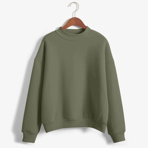Sudadera personalizada para mujer con cuello simulado, estilo oversize, de forro polar, informal, de manga larga, estilo streetwear. - Product Image 6