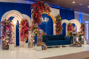 Arche de toile de fond 3D pour mariage royal d'Asie du Sud, thème palais indien, décor de scène en fibre de verre détachable, fabrication usine - Product Image 2