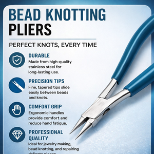 Bead Knotting Pliers – Professional Jewelry Tool for Knotting Between Beads, Threading, and <b>Stringing</b> for Pearl and Bead Jewelry - Product Image 5