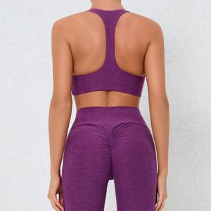 Ensemble de yoga respirant pour femmes, leggings de compression pour la course et soutien-gorge de sport rembourré, ensemble de 2 pièces pour l'entraînement, vêtements de sport, vêtements de gym - Product Image 3