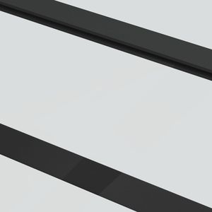 ประตูบานเลื่อนกระจก ESG สีดำ ขนาด 40.2"x80.7" พร้อมกรอบอลูมิเนียม - Product Image 5