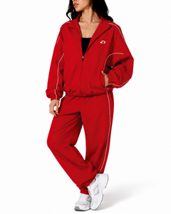Conjunto de Chaqueta Deportiva Corta Personalizada con Mangas Largas, Rayas en Contraste, Transpirable, de Nailon, para Hombre, Verano, Reflectante - Product Image 3