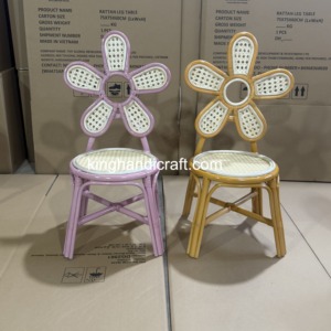Location de chaise enfant unique en rotin fait main pour événements de mariage, fêtes d'anniversaire, photographie et décoration - Product Image 1