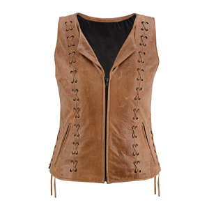 Chaleco de Piel de Cordero de Lujo para Mujer, Ropa Exterior de Moda, Precio de Fábrica, Venta al Por Mayor, Marca Privada - Product Image 1