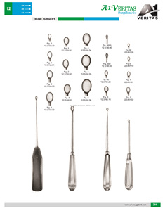 Cureta para Huesos de Acero Inoxidable de Calidad Superior A-1 VERITAS, Instrumento de Raspado, Herramienta Quirúrgica Manual Reutilizable para Ortopedia y Neurocirugía - Product Image 3
