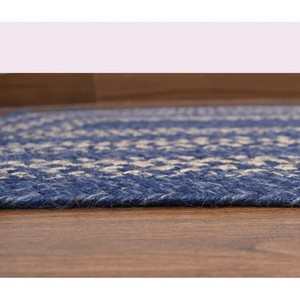 Tapis en jute tressé rectangulaire à motif géométrique, style oriental, antidérapant, à poils ras, adapté aux animaux domestiques, pour pique-nique et décoration de salon. - Product Image 4