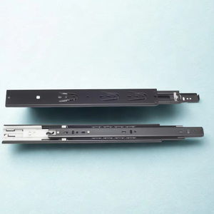 Diapositivas de cajón de extensión completa modernas de acero Viet Zinc-plateado con rodamiento de bolas liso para uso en muebles de cocina y comedor - Product Image 1