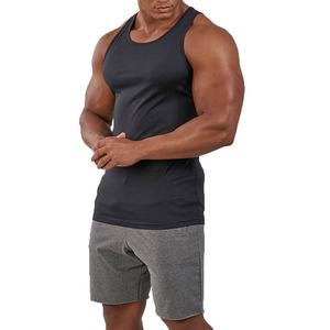 Camiseta Deportiva sin Mangas para Hombre, Estilo Urbano, para Gimnasio, Entrenamiento, Nueva Moda, Color Sólido - Product Image 2