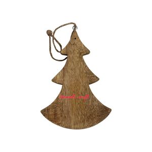 Nuevos diseños de decoraciones colgantes de madera, adornos de Navidad personalizados, fabricación de madera a granel al por mayor precio barato India - Product Image 3