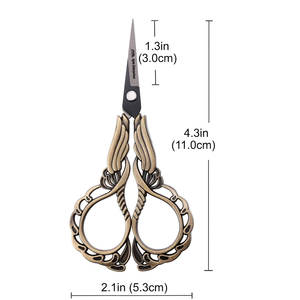 Ciseaux d'artisanat de broderie de détail pointu avec étui pour couture couture filetage outils d'illustration de bricolage pour l'utilisation faciale de cheveux - Product Image 4