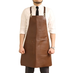Delantal de cuero de vaca resistente al calor, delantal de soldadura de cuero partido, delantal de soldadura de cuero partido de alta resistencia personalizado, delantal de cuero - Product Image 1