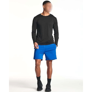 Camiseta de Algodón de Manga Larga para Hombre, Cuello Redondo, Color Sólido, Tejido de Punto, Corte Regular, Estilo Casual, Transpirable, Logotipo Frontal, Diseño Personalizado - Product Image 2