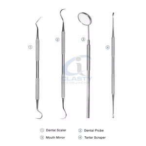 Kit de Exploración Dental: Espátulas, Espejos Bucales e Instrumentos Quirúrgicos de Acero Inoxidable para Laboratorio - Product Image 6