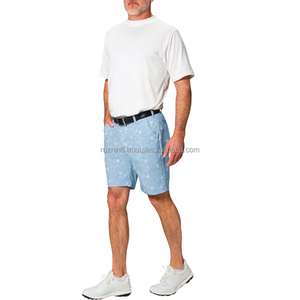 Shorts pour hommes avec taille élastique, shorts de golf extensibles personnalisés avec poche arrière - Product Image 4