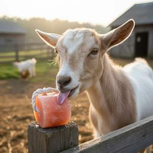 Eco-Friendly Himalayan <b>Crystal</b> Salt Lick Rope Block 2kg for Livestock and Wildlife Nutrition - Product Image 1