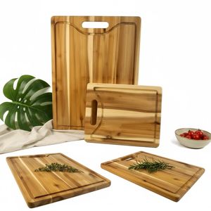 Tabla de Cortar Cuadrada Grande de Bambú, Bloque de Cortar de 1.5 cm de Grosor, Duradera, Segura para Alimentos, No Tóxica, Apta para Lavavajillas, OEM Personalizada - Product Image 5