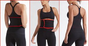 High Quality Adjustable Double <b>Belt</b> <b>Elastic</b> Body Slimming Waist Trainer Adjustable Waist Trimmer Sweat <b>Belts</b> - Product Image 5