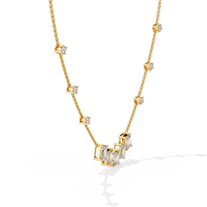 Collier ras du cou en diamant rond éclatant pour femme, avec une brillance intemporelle, idéal pour les mariages, les soirées et les occasions spéciales - Product Image 2
