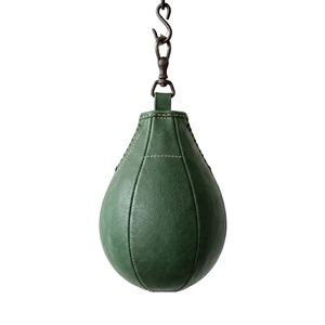Balón de Boxeo de Cuero Verde Resistente para Entrenamiento de Reflejos Profesional con Gancho Reforzado - Product Image 2