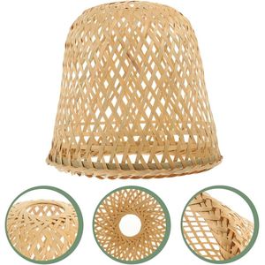 Paralume Rustico in Bambù Intrecciato per Lampade a Sospensione e Plafoniere - Product Image 3