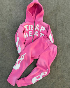 Conjunto Deportivo Casual de Invierno para Hombre, Fabricado a Medida, Cómodo, de Algodón Suave, con Diseño Impreso y Bordado - Product Image 3