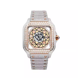 Reloj Mecánico de Lujo con Diamantes de Moissanita, Zafiro, Resistente al Agua 5 Bar, Acero Inoxidable, para Hombre - Product Image 2