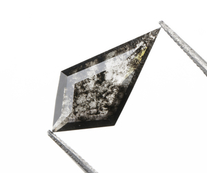 Diamant de laboratoire cultivé au laser, taille cerf-volant unique, 2,0 carats, fantaisie sel et poivre, perçé au laser, diamant de laboratoire sel et poivre personnalisé, vente chaude - Product Image 2