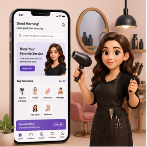 Plataforma Moderna de Belleza y Bienestar, Servicio de Seguimiento de Citas, Coordinación, Experiencia del Cliente, Android, iOS, Nube - Product Image 1