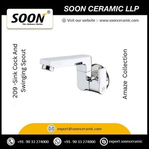 Basin Faucet 209 Sink Cock And <b>Swinging</b> Spout Stainless Steel Polished Sustainable Modern Design Wall-Mounted <b>Single</b> Handle - Product Image 4