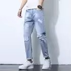 Pantalones Vaqueros para Hombre al Por Mayor a Precio Económico, Pantalones de Mezclilla Personalizados OEM, Pantalones Ajustados de Alta Calidad 2025 - Product Image 2