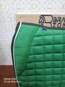 BRAND ZONE1995 Tapis de selle classique personnalisé en coton satiné avec doublure en maille, durable et confortable pour l'équitation et le saut d'obstacles - Product Image 3
