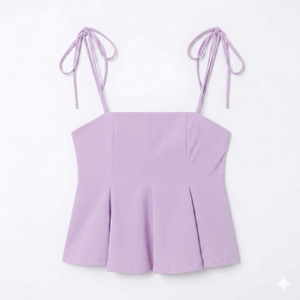 Custom lavender tank top Sleeveless <b>Spaghetti</b> <b>Strap</b> Camisole Top Casual Summer Blouse Fashionable TankTop OEM Service for womens - Product Image 1