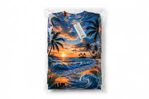 เสื้อยืดผู้ชาย คอโอ แขนสั้น ผ้าฝ้าย 100% เป็นมิตรกับสิ่งแวดล้อม สไตล์ลำลอง พิมพ์ลายแบบซับลิเมชั่น - Product Image 5