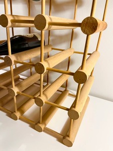 Estante grande de madera para botellas de vino, ideal para almacenamiento en el hogar, bar, cocina, comedor, organizador y expositor de vinos, venta al por mayor desde India. - Product Image 5