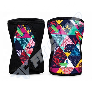 Genouillère de compression en néoprène 7 mm pour musculation, powerlifting et entraînement, unisexe, personnalisable. - Product Image 4