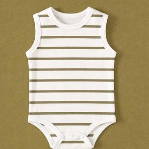 Traje sin Mangas para Bebé 100% Bambú, Jersey Sencillo, Suave, Transpirable, Agradable para la Piel, Ropa de Verano para Bebés, Unisex - Product Image 6