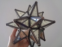 Étoile de Morovie en argent vieilli personnalisée, de haute qualité, pour la décoration intérieure moderne, centre de table de mariage, Noël, Thanksgiving