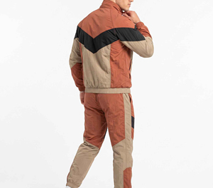 High Quality Eco-Friendly Waterproof Windbreaker <b>Jacket</b> and Nylon <b>Track</b> Pants Button Zip-Up Sweatsuit Set <b>for</b> <b>Men</b> 2-in-1 Design - Product Image 6