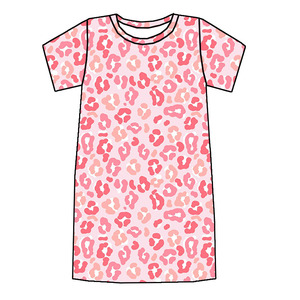 Ultimo Modello di Camicia da Notte Elasticizzata in Tessuto di Bambù, Manica Corta, Stile MooMoo per Donna - Product Image 6