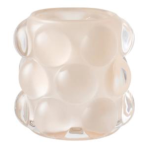 Élégant porte-bougie en verre pour table, beige et vert, pour la décoration intérieure à prix abordable - Product Image 4